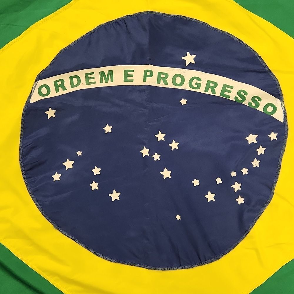 Brazil Flag Sewn 39" x 56" - Picture 3 of 10